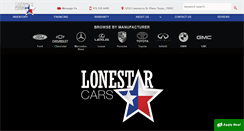 Desktop Screenshot of lonestarcars.com